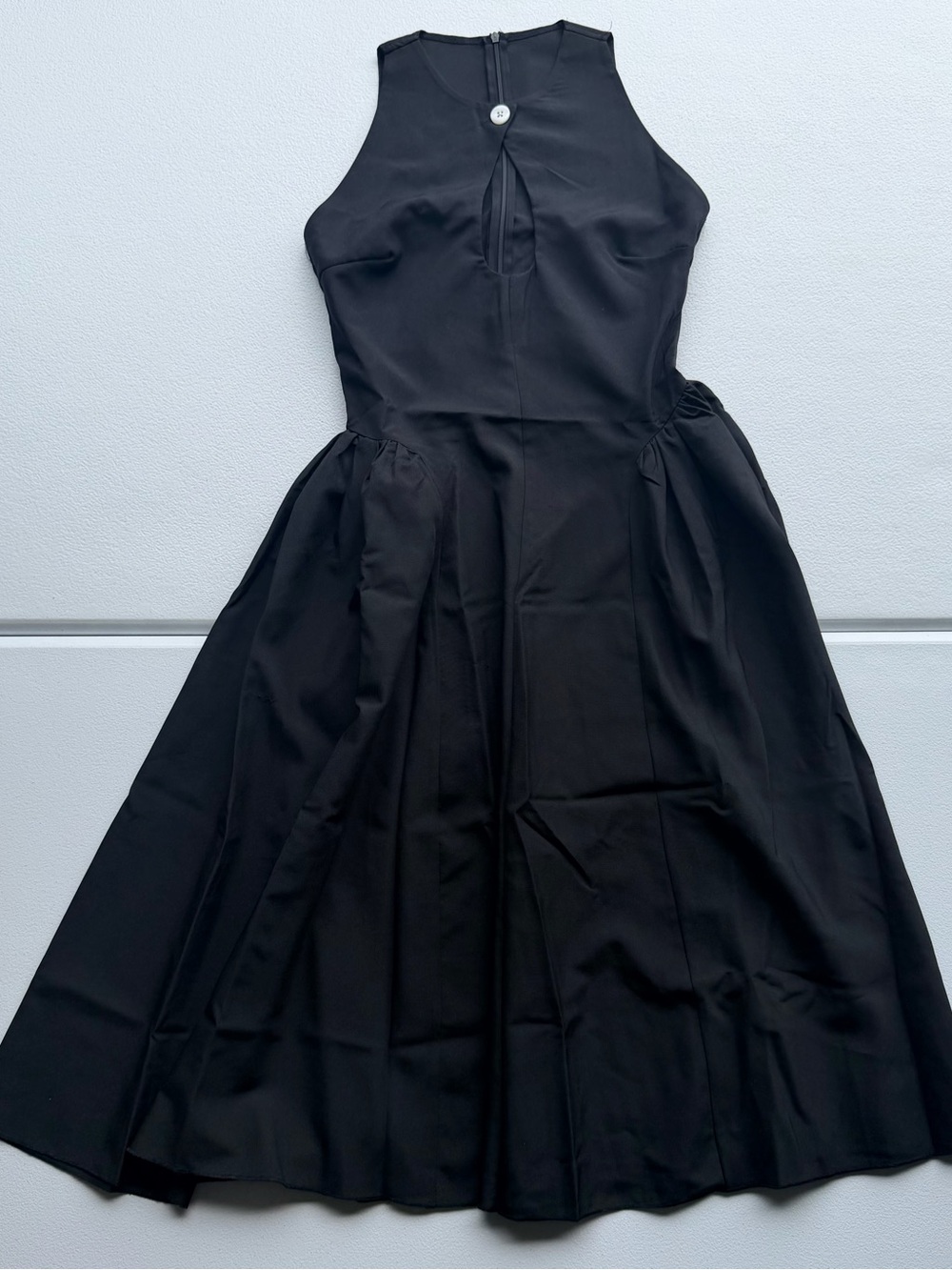 Classic Black Sleeveless Fit-and-Flare Dress